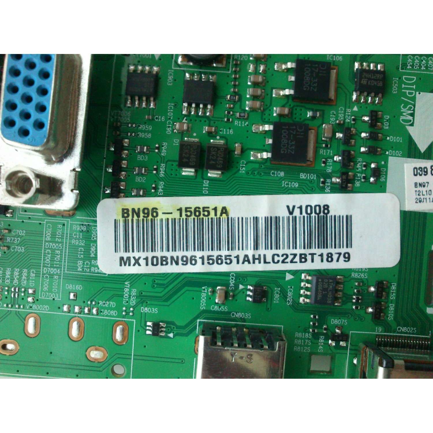 MAIN PARA TV SAMSUNG / NUMERO DE PARTE BN96-15651A / BN41-01343B / BN9615651A / PARTES SUSTITUTAS BN96-14711B / BN94-03252A / BN96-15651A / BN96-14711A / PANEL S42AX-YD13 / S42AX-YB09 / MODELOS PN42C450 / PN42C450B1DXZA NY04 / PN42C450B1DXZA IY02 - Imagen 3